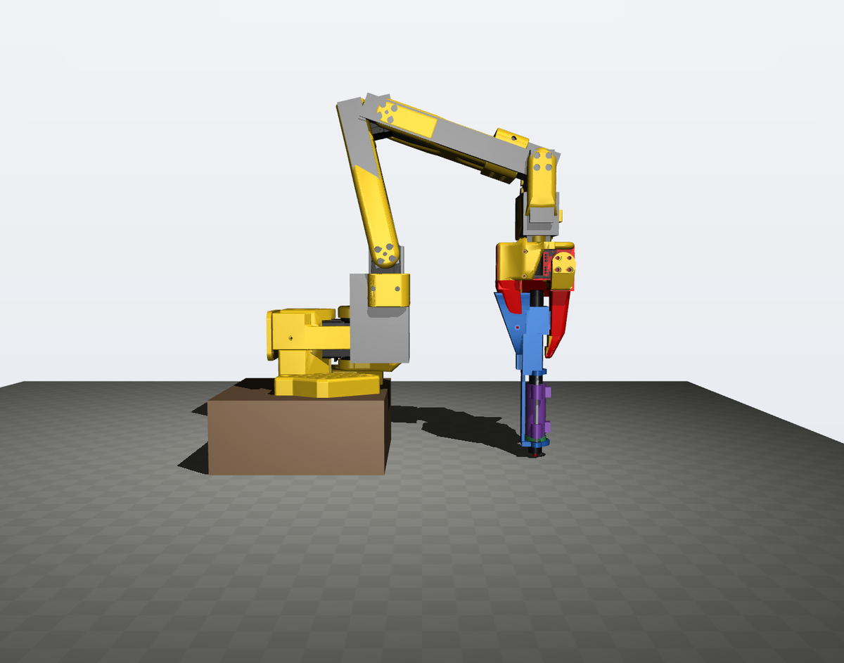 Design 1 on the full arm, with the base on a riser